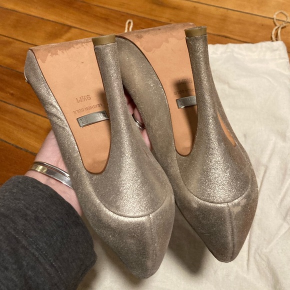 Badgley Mischka Wilda brushed suede heels - Picture 2 of 8